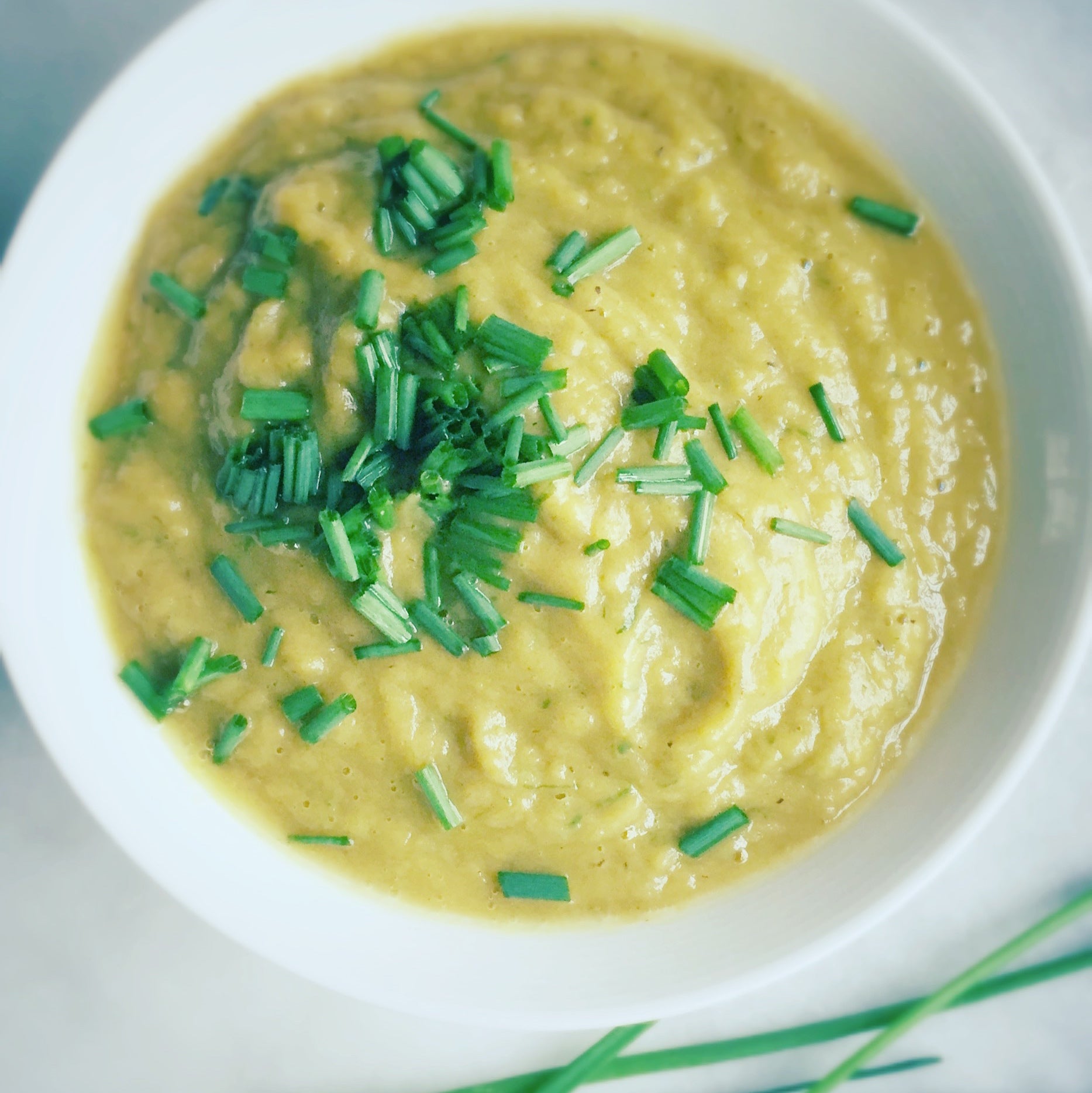 Leek & Sweet Potato Soup