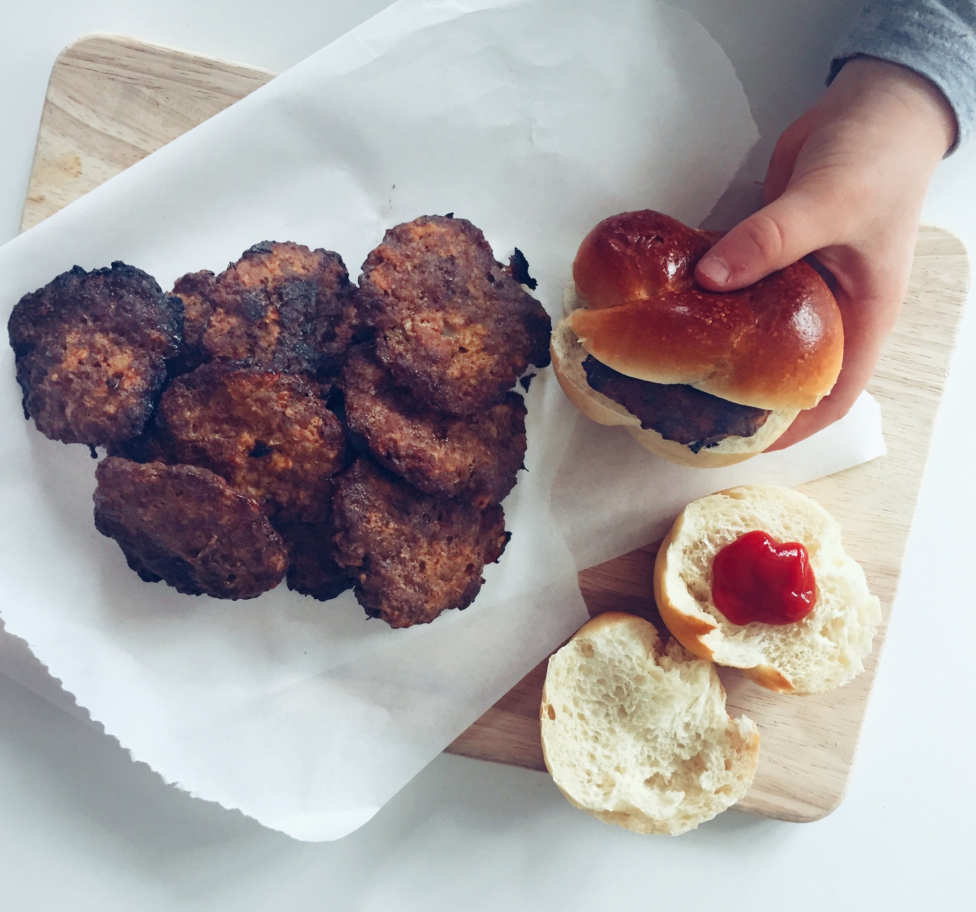 Double Ketchup Burgers (Extremely Kid Friendly)