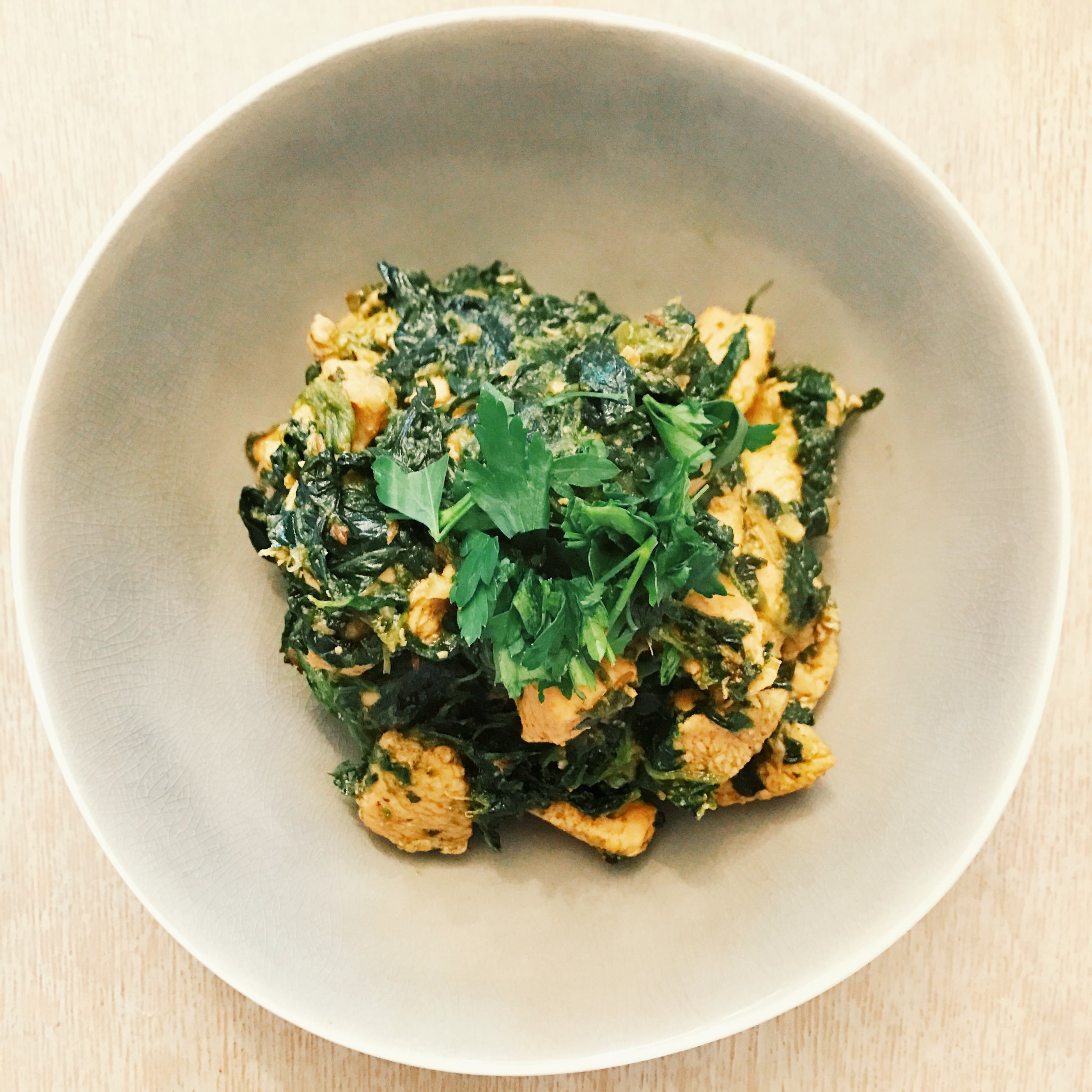 Chicken & Spinach Curry (Saag Chicken)