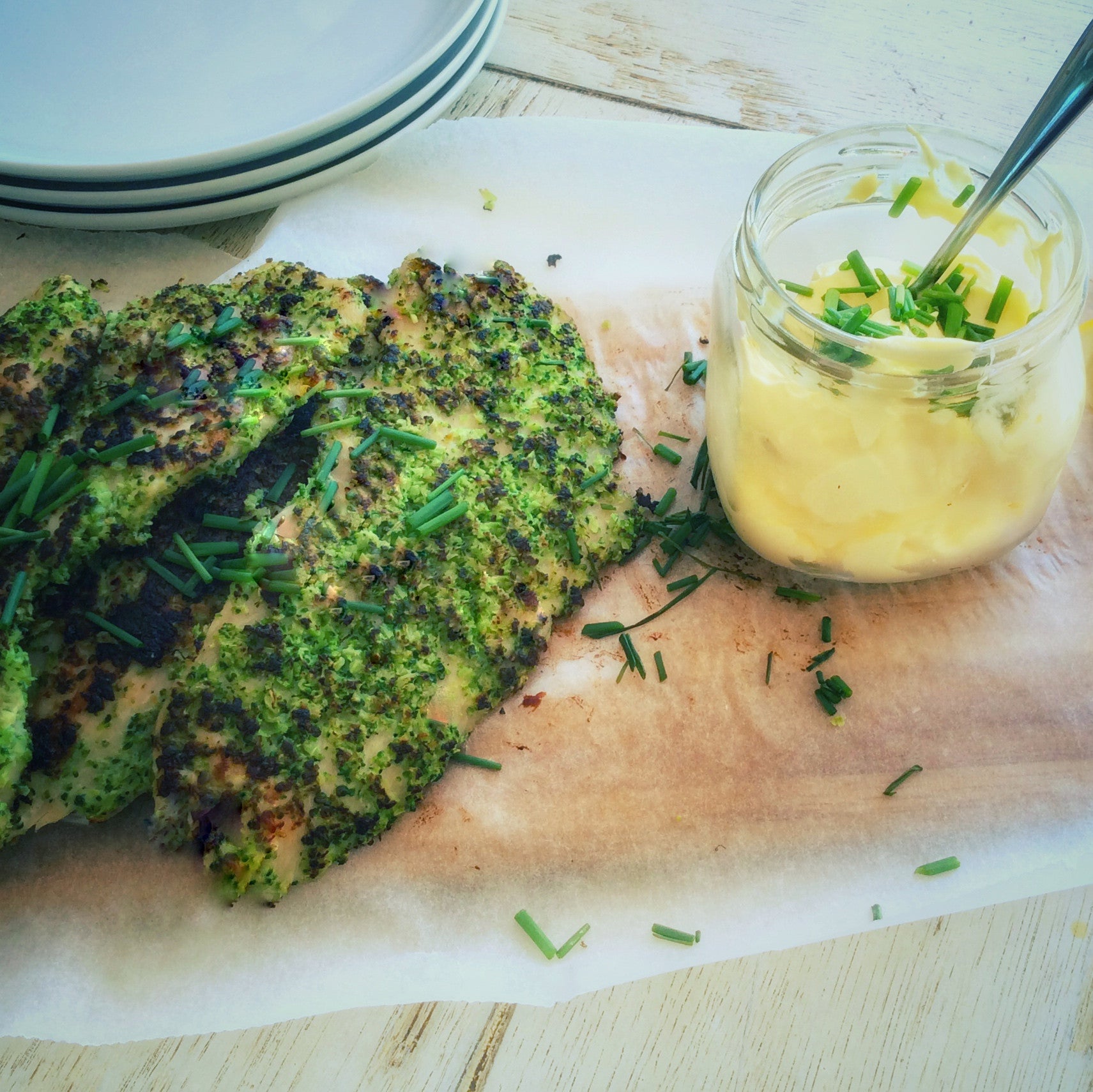 BROCCOLI & CAULIFLOWER CRUMBED CHICKEN